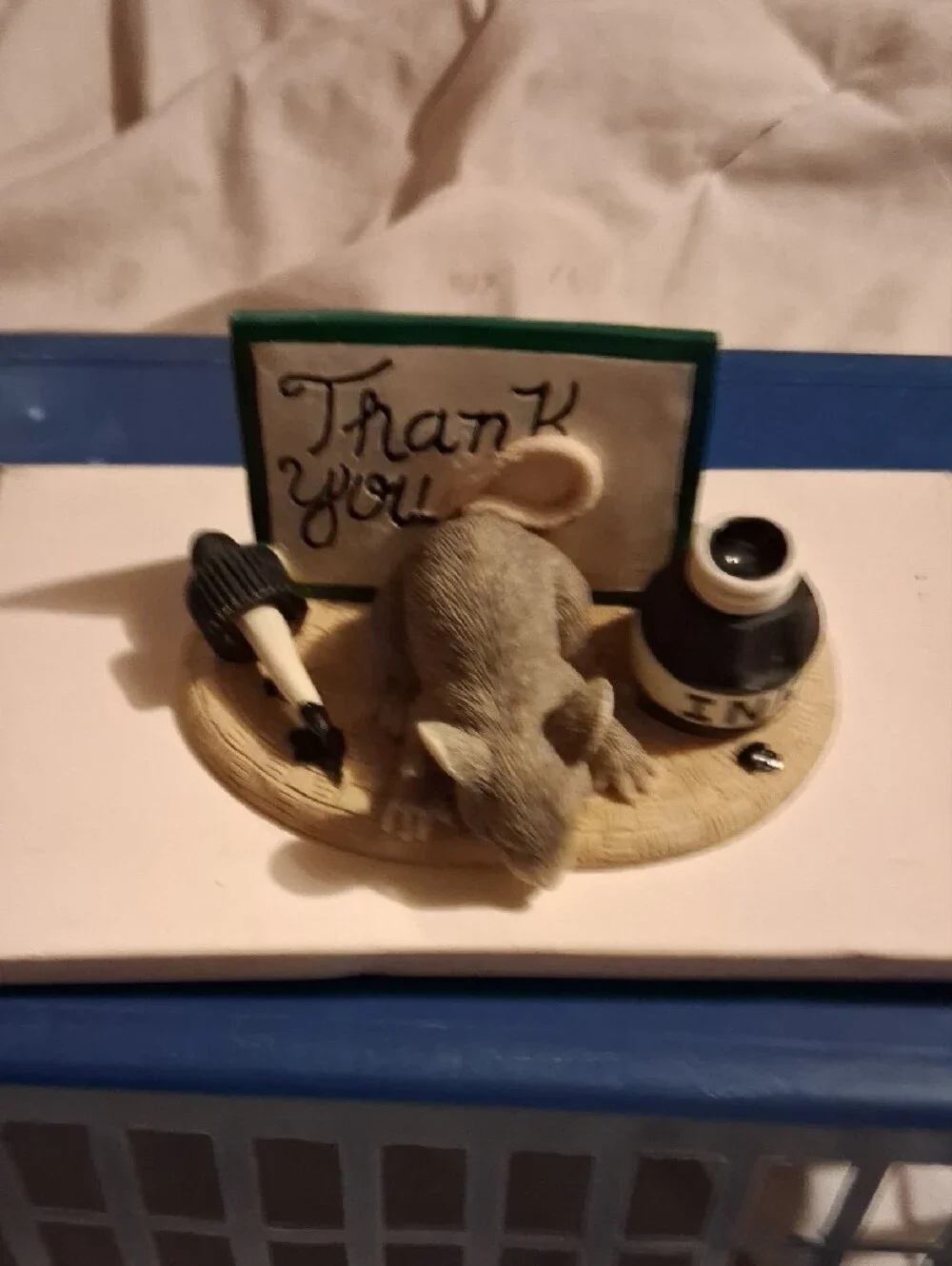 Thank You Club Member Edition.Small Pet Habitat Decorative Mouse Figurine - Gray